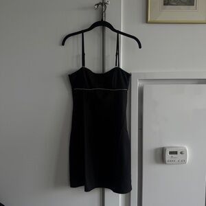 H&M Black Mini Dress w/ Rhinestone Detail